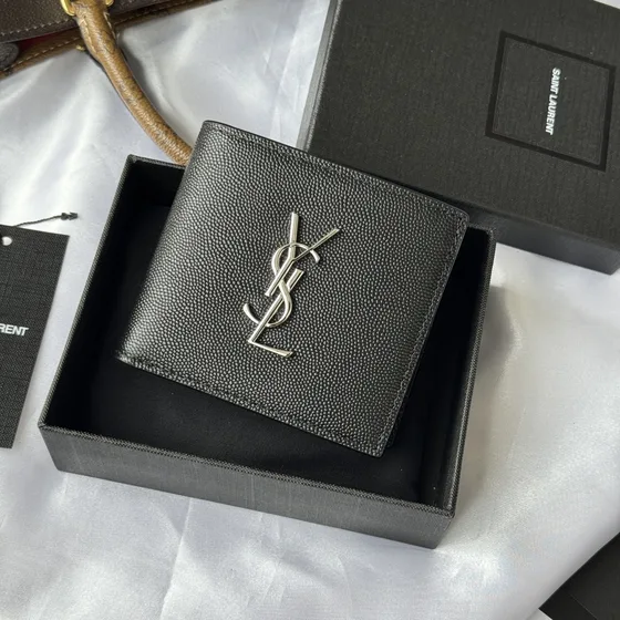 YSL Cassandre East West Wallet Black Wallet