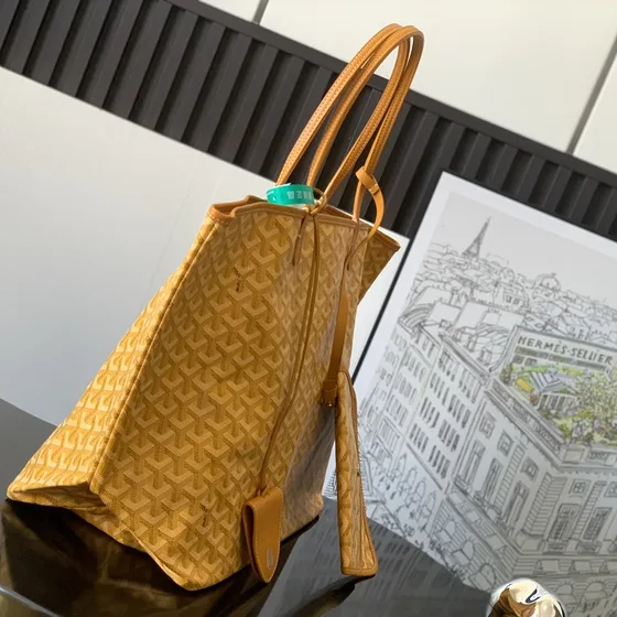 Goyard Saint Louis Tote Yellow Tote Bag