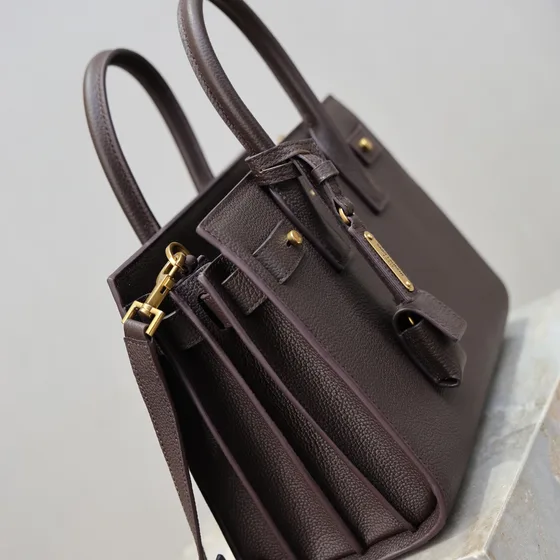 YSL Sac De Jour Dark Коричневый Верхняя ручка