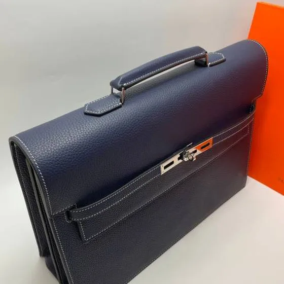 Hermes Kelly Blau Togo 37cm business