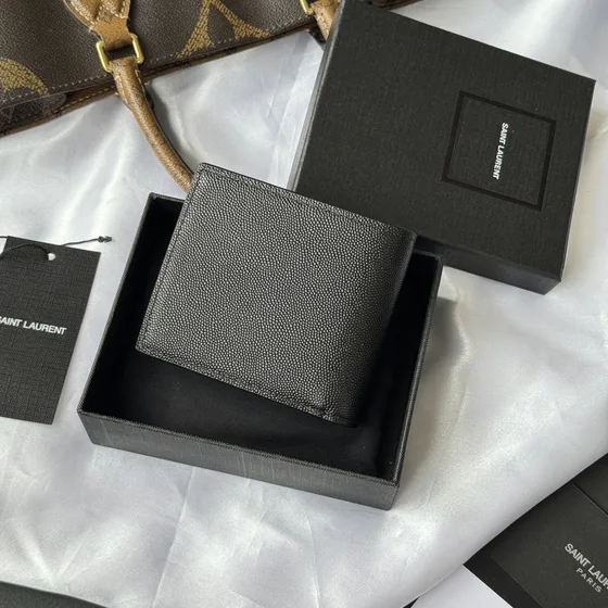 YSL Cassandre East/West Cüzdan Siyah Cüzdan