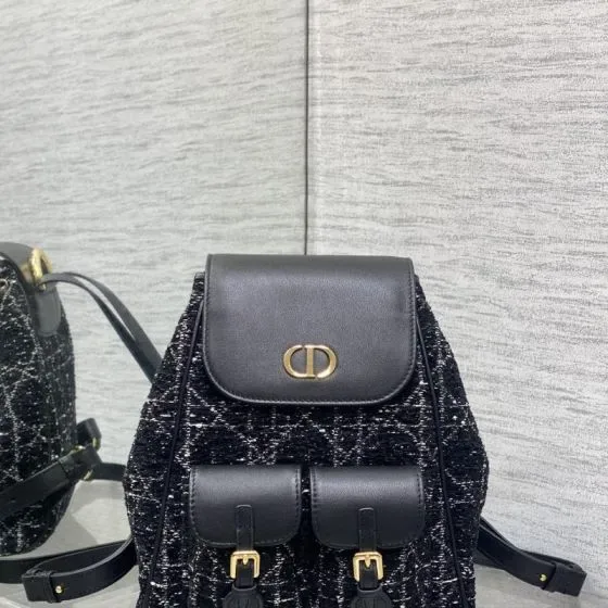 Dior Medium Dior Caro Backpack Black Backpack
