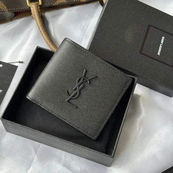 YSL Cassandre East West Wallet Black Wallet