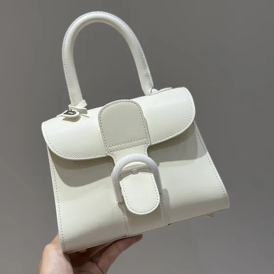 Delvaux Le Brillant White Top Handle
