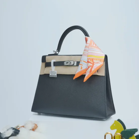 Hermes Kelly Dark Gray Top Handle