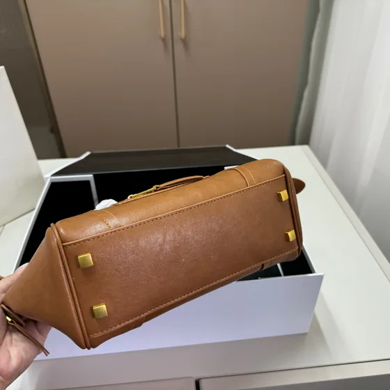 Celine Luggage Bag Caramel Nâu Top Handle