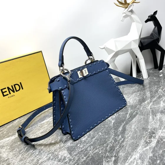 Fendi Peekaboo Bleu Anse supérieure
