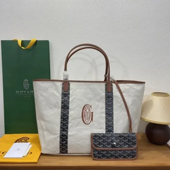Goyard Saint Louis Pm White Tote Bag