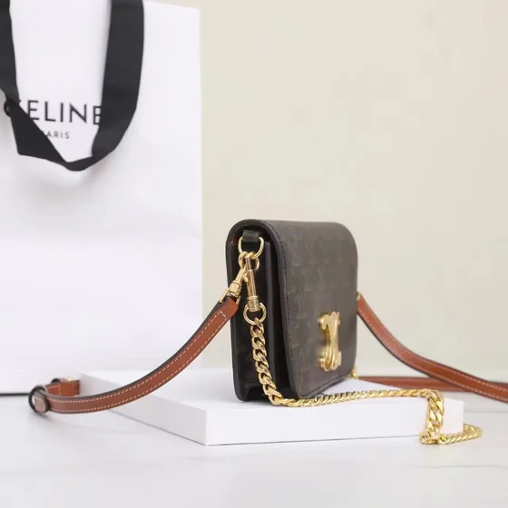 Celine Triomphe Marron Sac épaule
