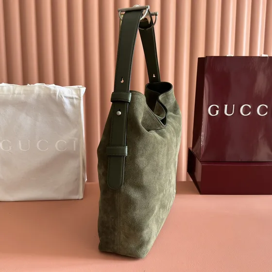 Gucci Gucci Hobo Bolsa de ombro Olive Verde Hobo