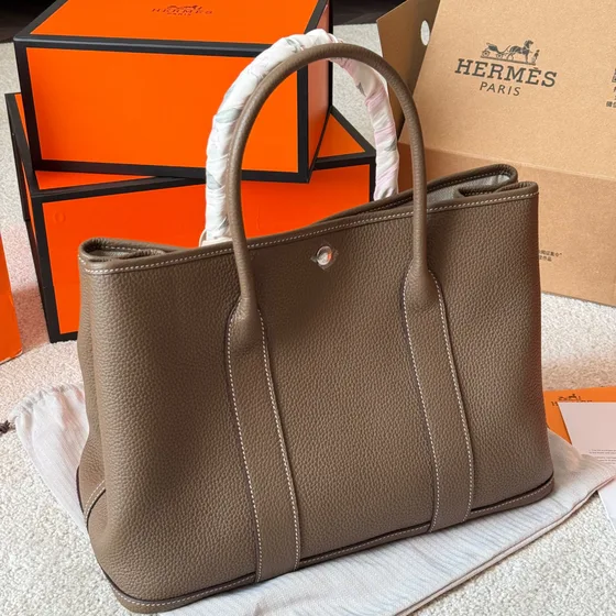 Hermes Garden Party Etoupe Sac cabas