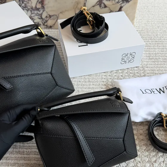 Loewe Puzzle Edge Bag Siyah Crossbody