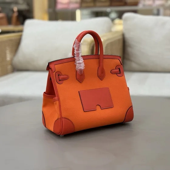 Hermes Birkin Cargo 25 Orange 25 Anse supérieure