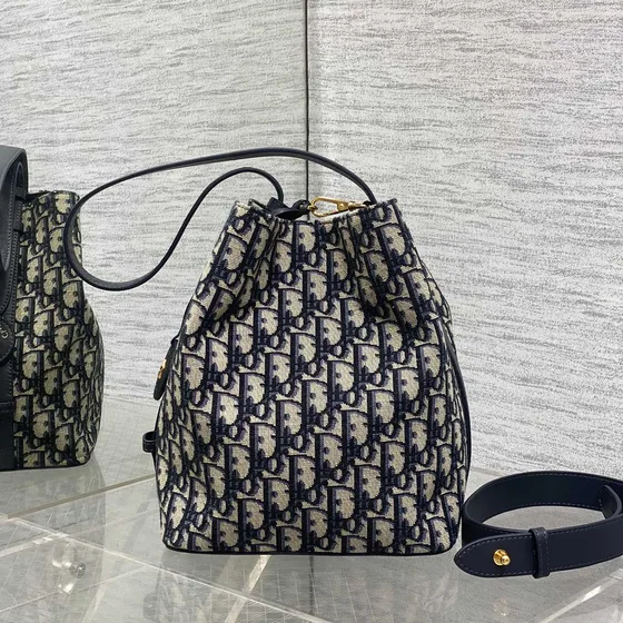 Dior Plan De Paris Hobo Bag Bej And Siyah Hobo