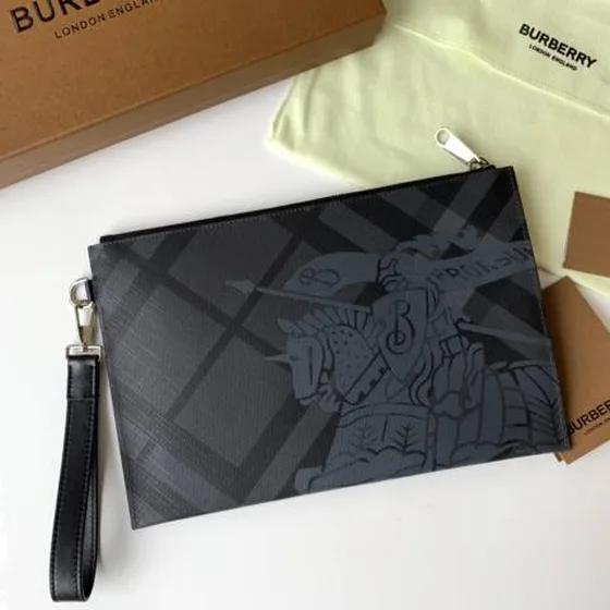Burberry London Check Charcoal Black 30cm business