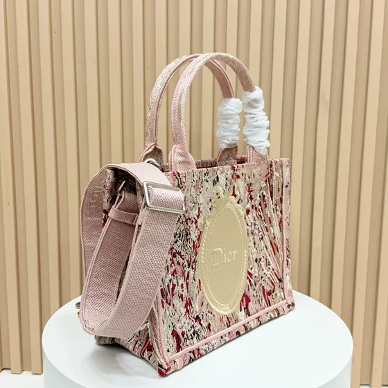 Dior Book Tote Pink Tote Bag