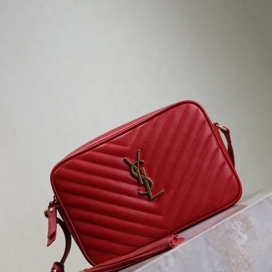 YSL Lou Camera Bag Red Crossbody