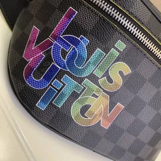 Louis Vuitton Nero Damier Graphite with Multicolore print casual