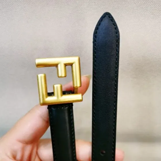 Fendi Ff Buckle Leather Belt Black Belt Bag