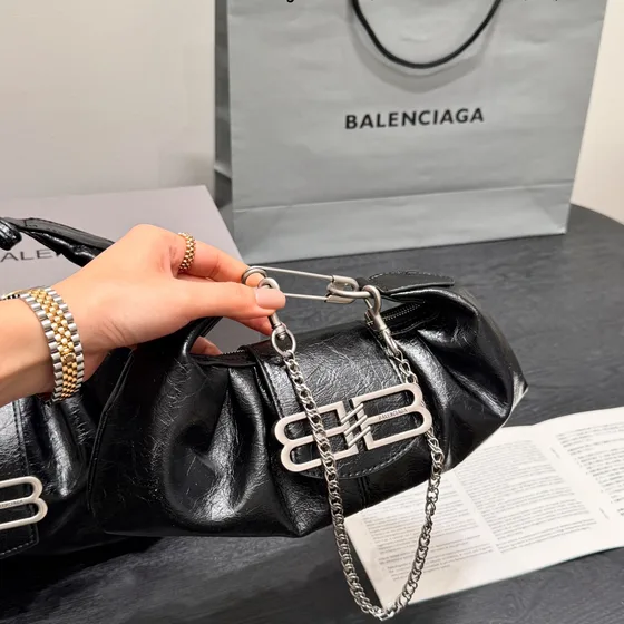 Balenciaga Pamela Black Top Handle
