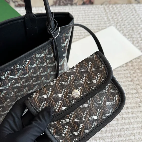 Goyard Anjou Mini Black Tote Bag