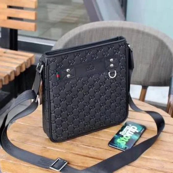 Gucci messenger Đen Guccissima 26x27x6cm