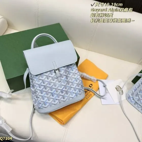 Goyard Alpin White 19 19cm Backpack