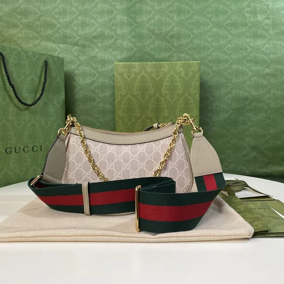 Gucci Ophidia Gg Small Handtas Beige Oatmeal Schoudertas