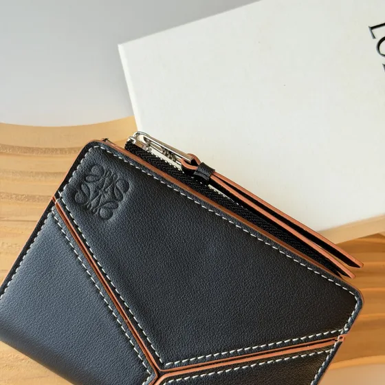 Loewe Puzzle Compact Zip Carteira Preto Carteira