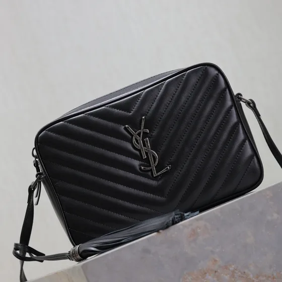 YSL Lou Camera Bag Black Crossbody