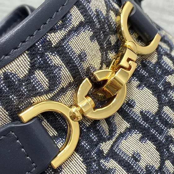 Dior C Est Mini Bucket Bag Blue Oblique Jacquard Bucket Bag