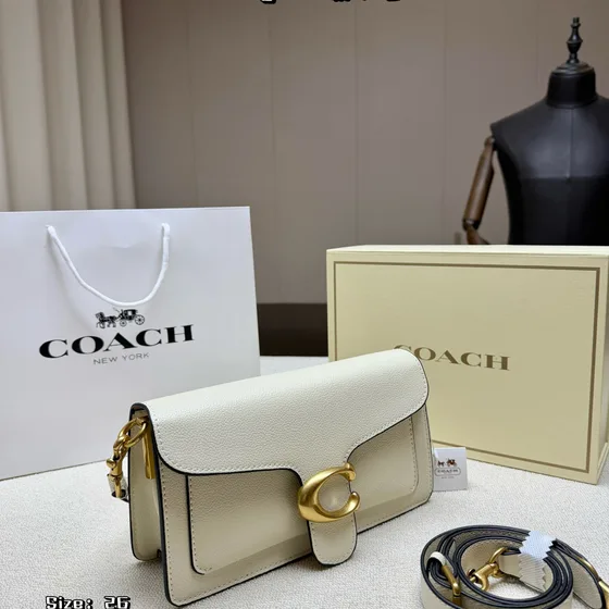 Coach Tabby 26 White 26cm Shoulder Bag