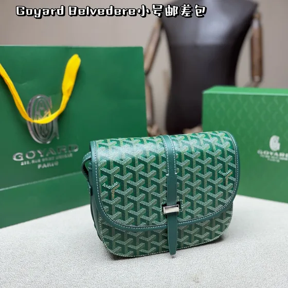Goyard Belvedere Mm Navy Blue Crossbody