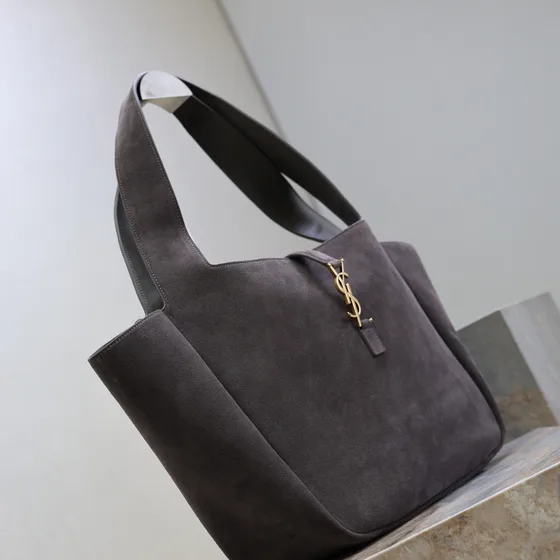 YSL Le 5 À 7 Bea Tote Gray Tote Bag
