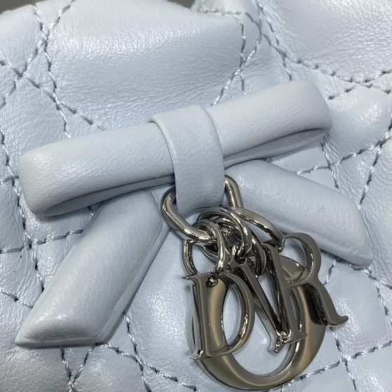 Dior Miss Dior Drawstring Spandtasketur Light Blå Hobo