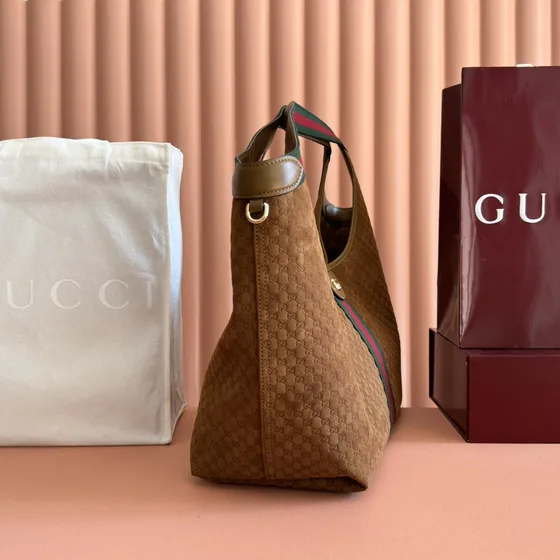 Gucci Ophidia Gg Large Hobo Bag Marrone Hobo