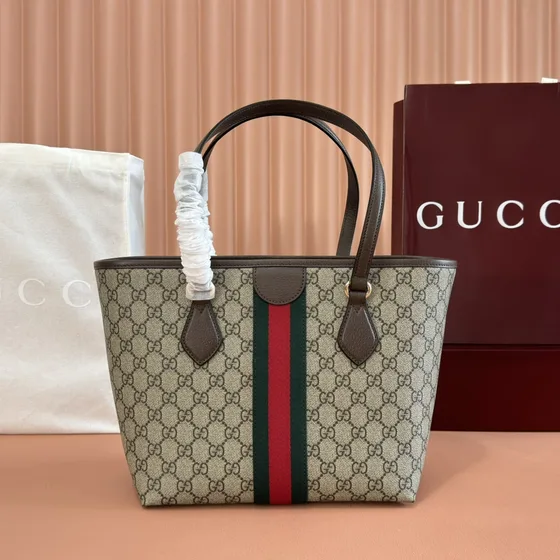 Gucci Ophidia Gg Small Bolsa tote Bege/Ebony Bolsa tote