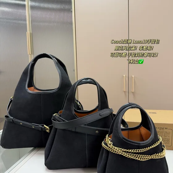 Coach Lana 19 Brick Rot/Braun 19cm Schultertasche/Henkel
