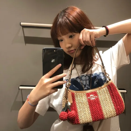 Coach Teri Skuldertaske Rød/Beige Skuldertaske
