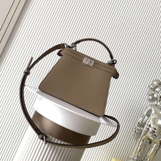 Fendi Peekaboo Iseeu Petite Beige Top Handle