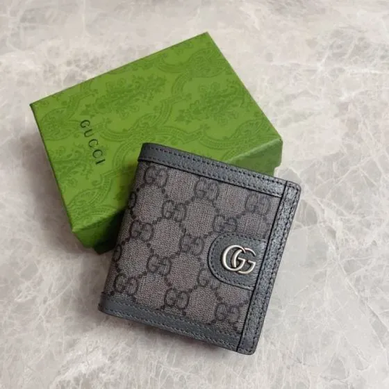 Gucci Gg Marmont Bifold Wallet Grey Wallet