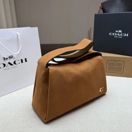 Coach Marron Sac épaule