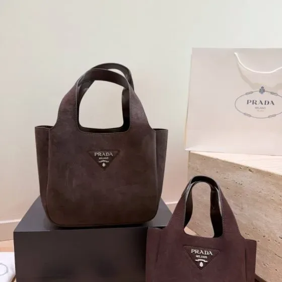 Prada Canapa Logo Tote Brown Tote Bag