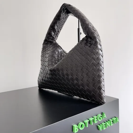 Bottega Veneta Hop Dark Brown Hobo