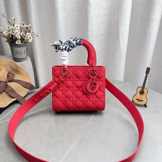 Dior Lady Dior Marineblå Blå Tophåndtag