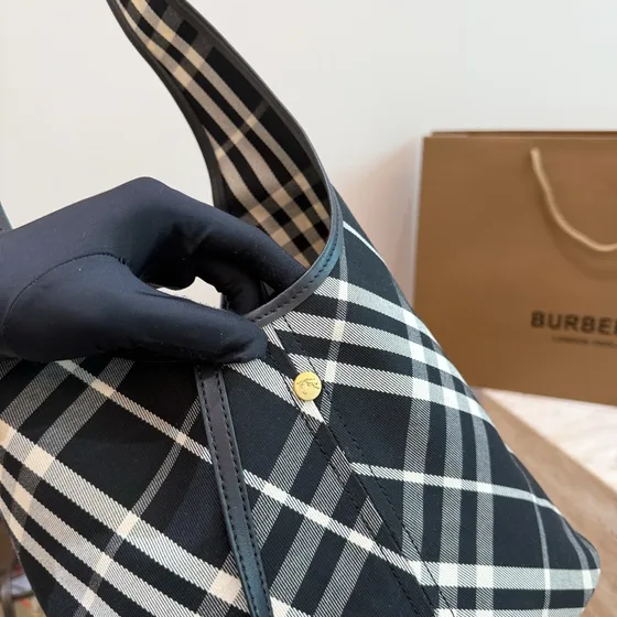 Burberry Check Large Sac cabas Noir Sac cabas