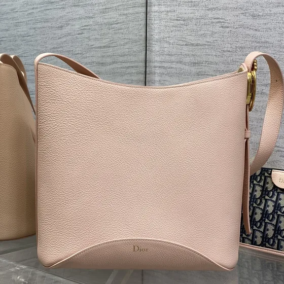 Dior Medium Dior Signature Hinkväska With Removable Etui Blush Beige Hobo