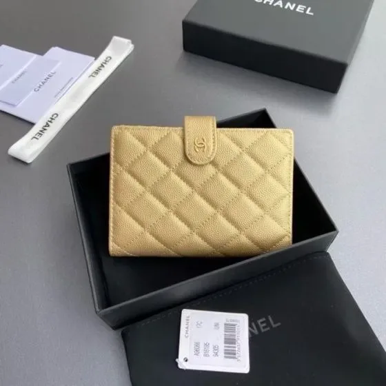 Chanel Passport Holder Gold Card Holder