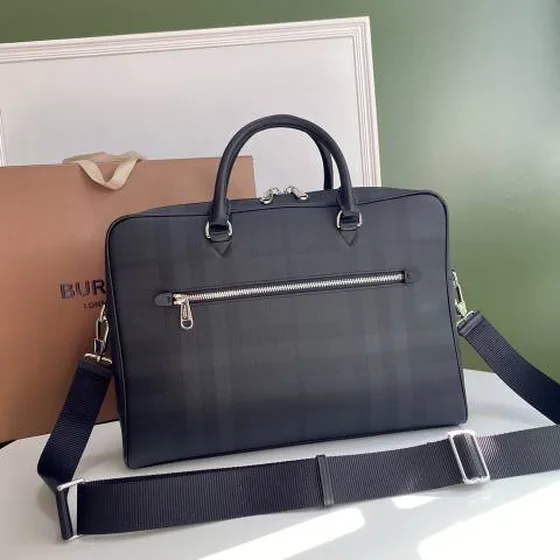 Burberry London Briefcase Black business