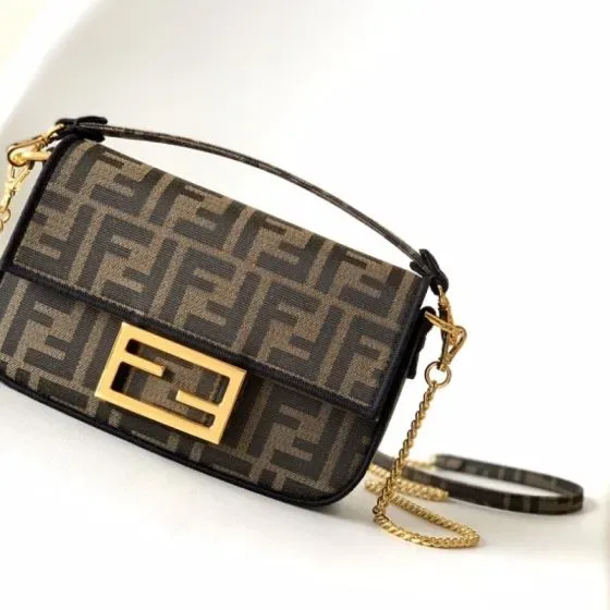 Fendi Baguette Mini Brown Crossbody